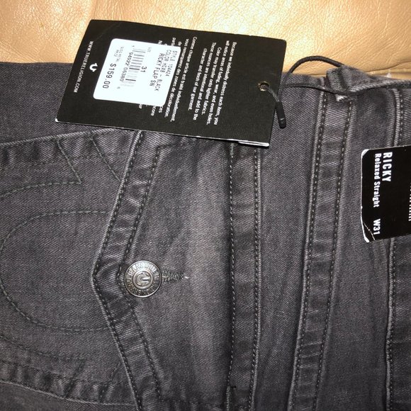 True Religion Black Ricky Jeans - Picture 2 of 8